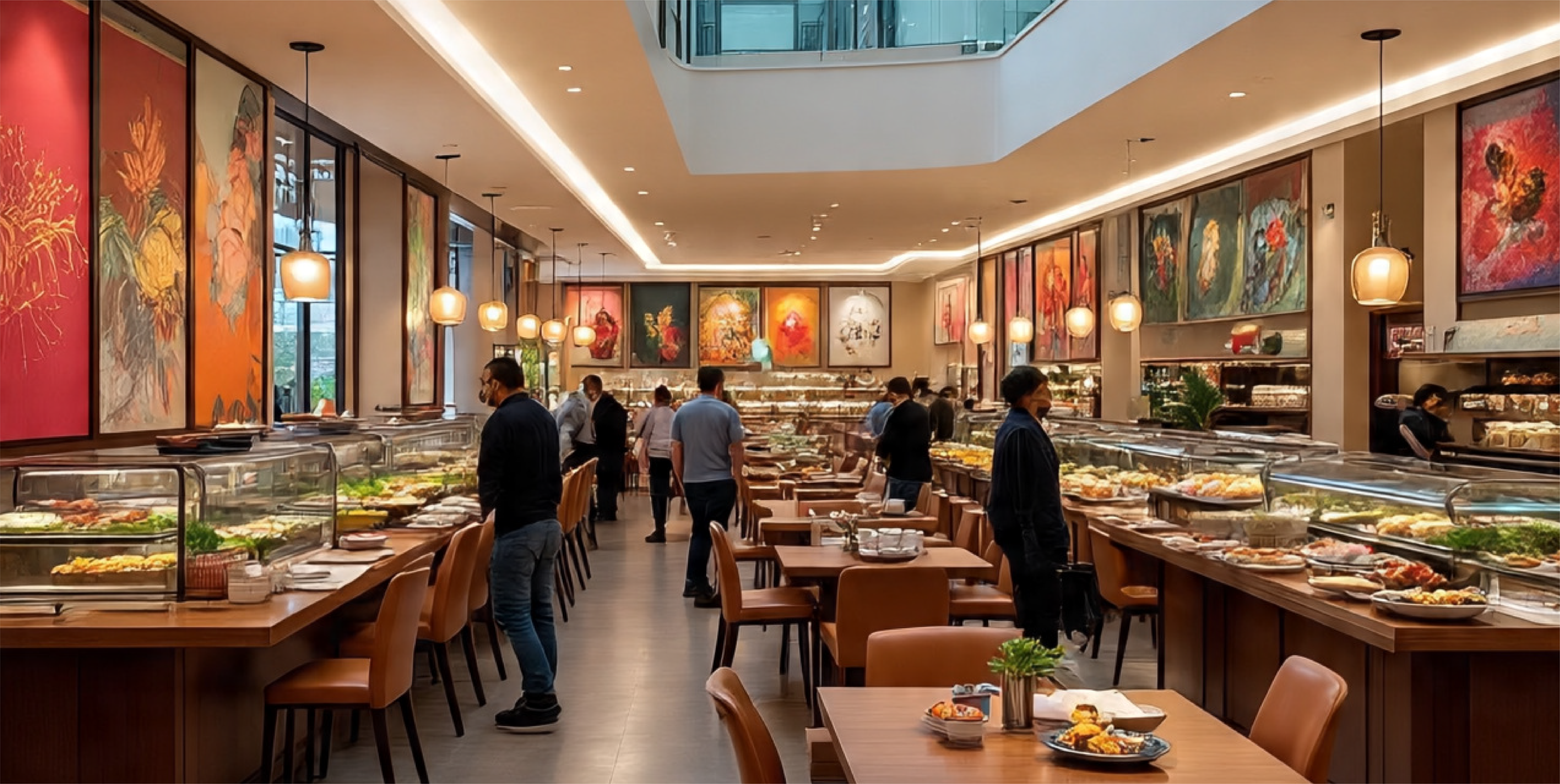 قطاع المطاعم والكافيهات